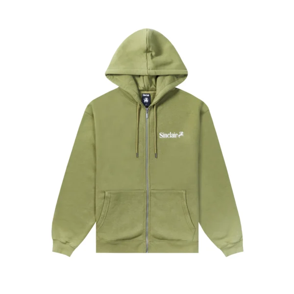 Sinclair Clairssentials Zip Up Green Hoodie